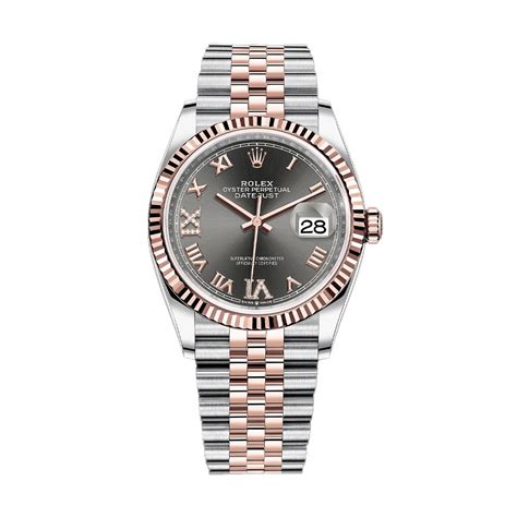 rolex datejust 36 rolesor everose|rolex datejust watch.